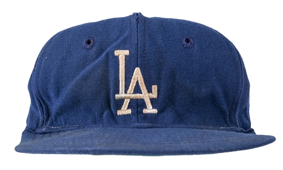 1960-66 Don Drysdale Game Used Los Angeles Dodgers Cap (MEARS & Drysdale Family LOA)